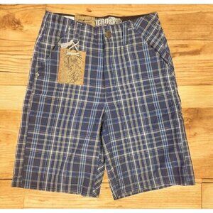 Micros Hometown in Los Angeles Boys Shorts Size 6 Navy Adjustable Waist Casual